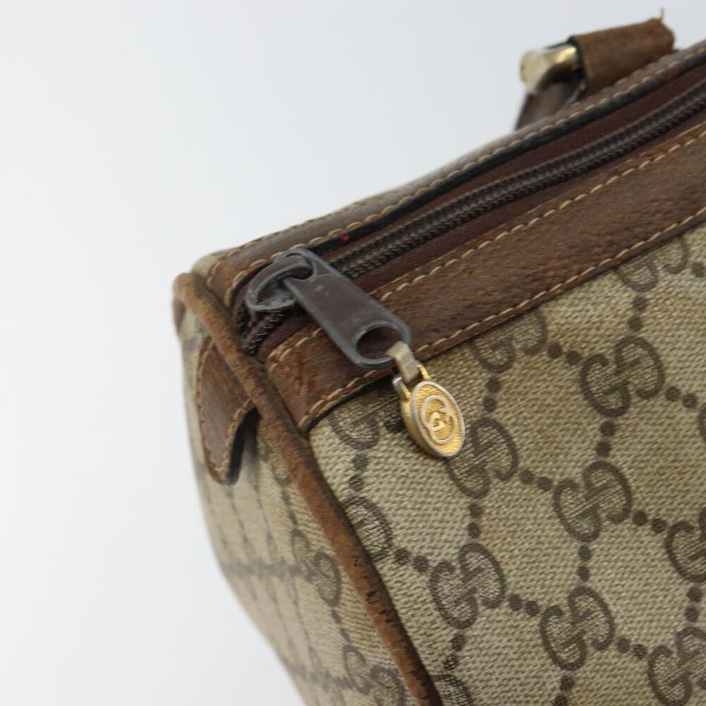 GUCCI GG Supreme Web Sherry Line Bag PVC Beige Gold 012 3842 58 Auth ep11528 - Picture 10 of 16